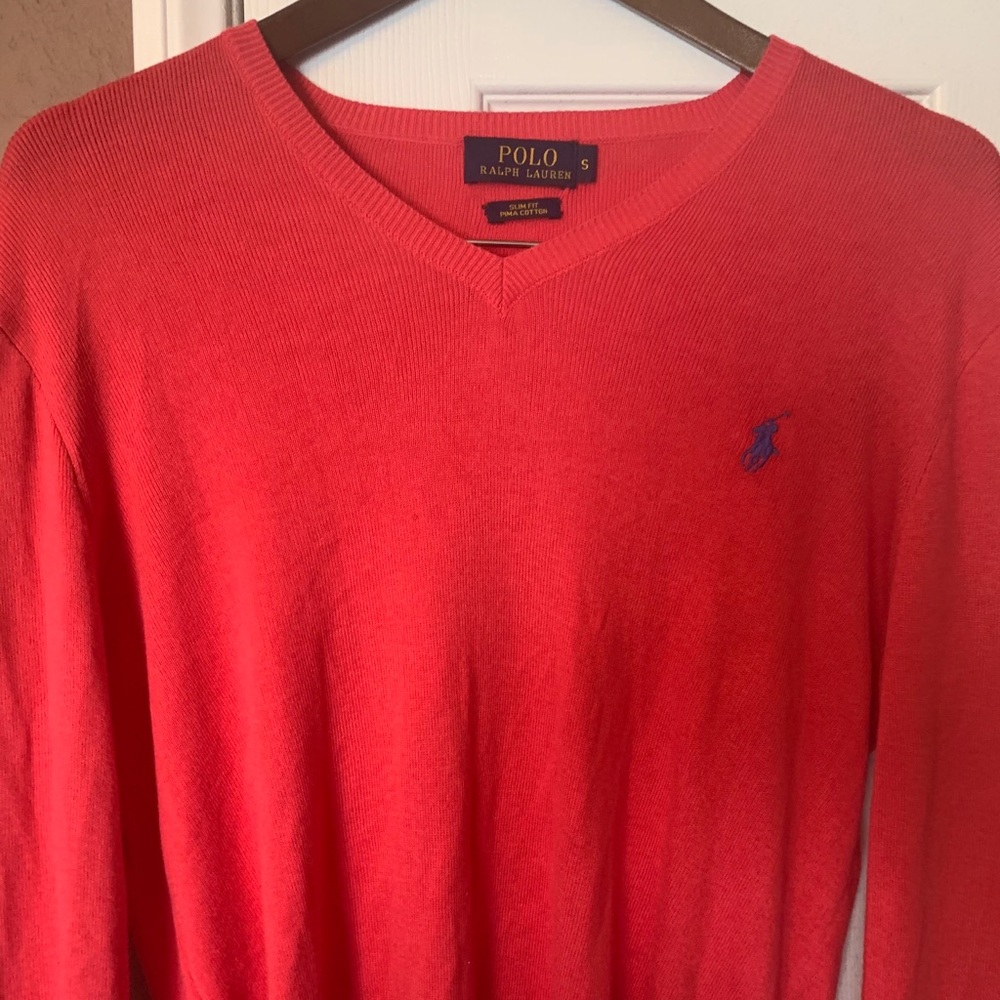 Soft and stretchy Raph Lauren V neck sweater